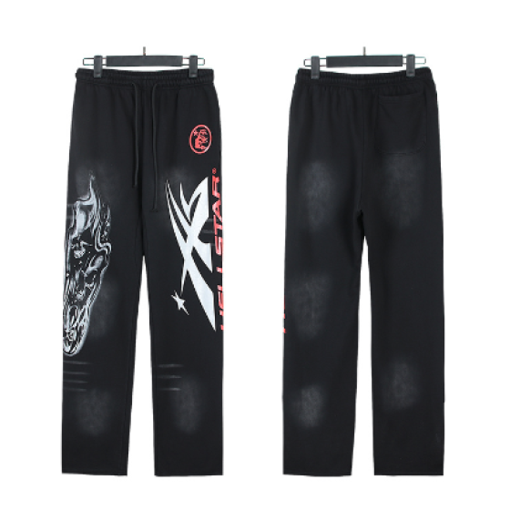 Hellstar Distressed Terry Cloth High Street Retro Sweatpants